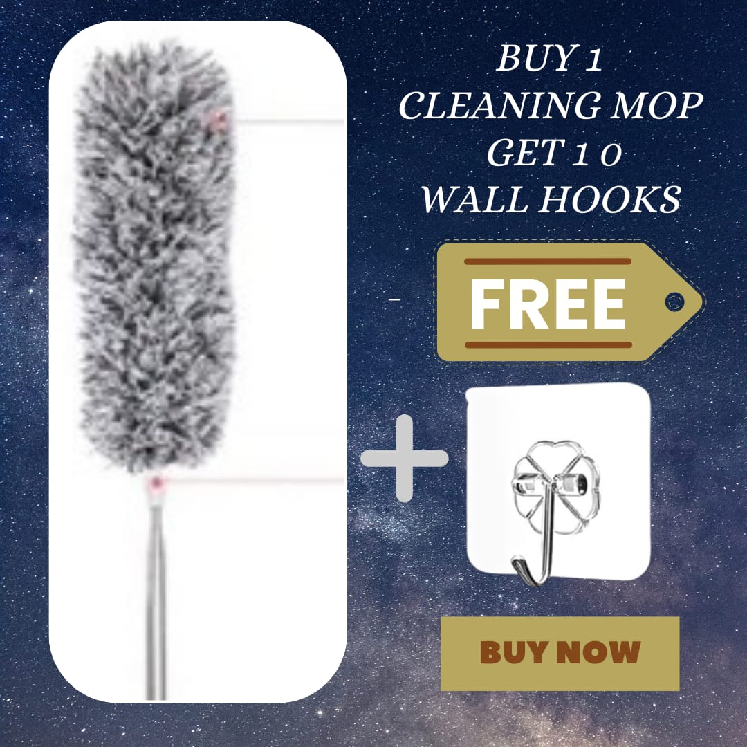 extendable soft fiber mop
