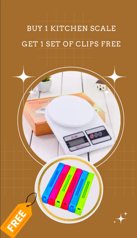 Electronic Kitchen Scale (batteries included)