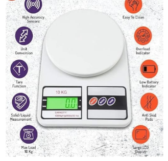Electronic Kitchen Scale (batteries included)