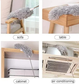 extendable soft fiber mop