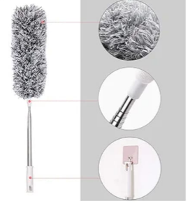 extendable soft fiber mop