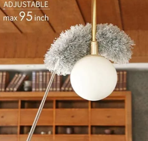 extendable soft fiber mop