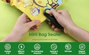 2 in 1 rechargeable heat sealer