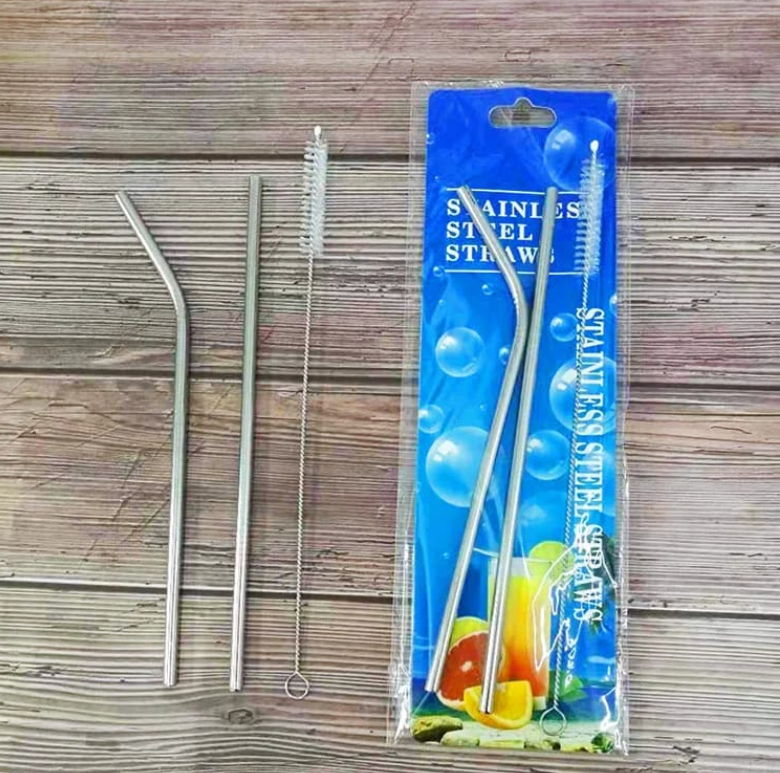 Stainless Steel Straw 3 pcs set (2 sets)