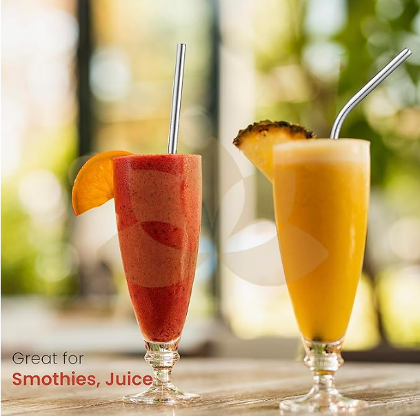 Stainless Steel Straw 3 pcs set (2 sets)