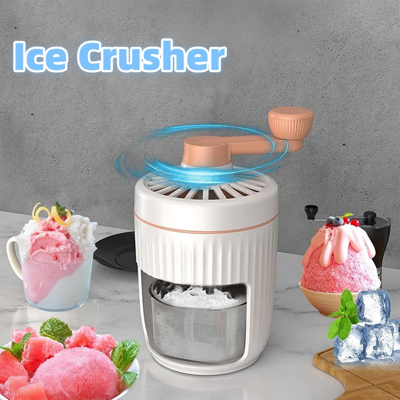 Hand-cranked Ice Shaving Machine Small Household Ice Crusher Hand-cranked Smoothie Machine Hail Ice Machine Kitchen Gadgets - Zenful Living