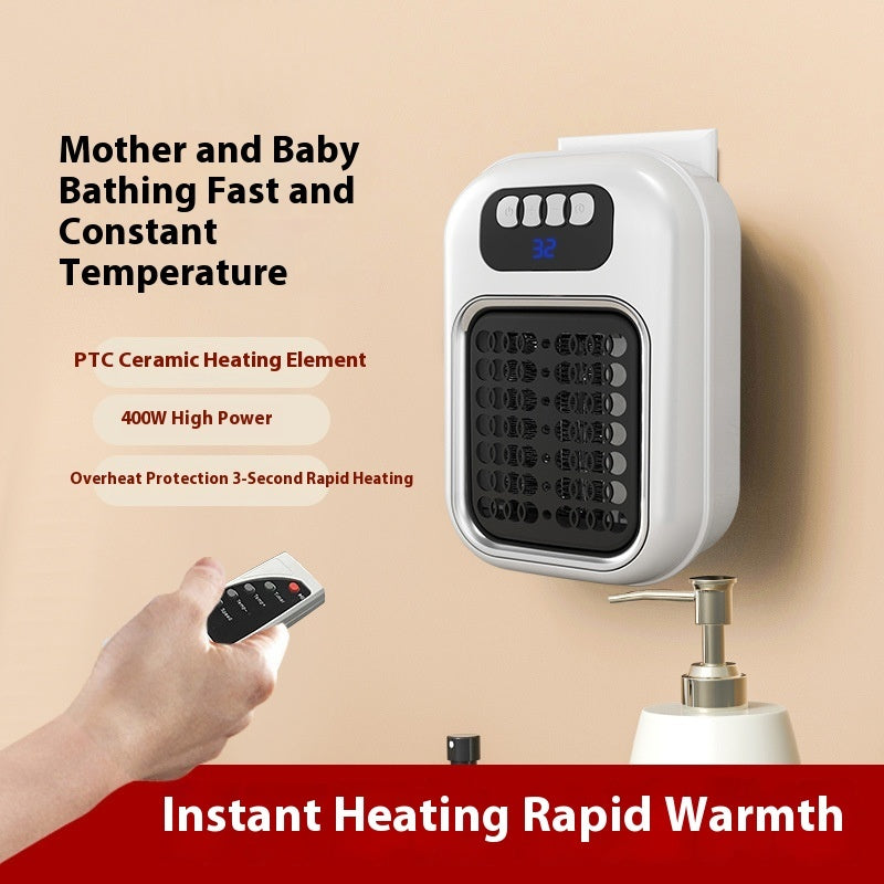 Wall Mounted Portable Small Electric Heater With Remote Control - Zenful Living