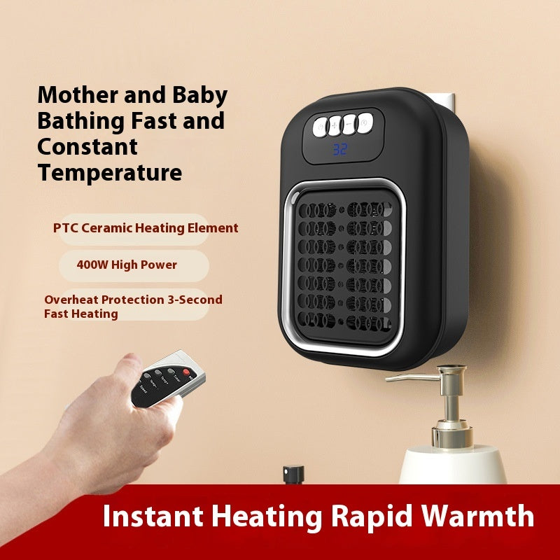 Wall Mounted Portable Small Electric Heater With Remote Control - Zenful Living