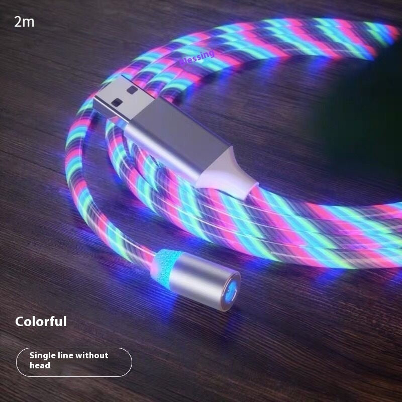 Magnetic Charging Cable Streamer Fast Charging Cable Lighting Micro USB Cable LED Magnet Charger Type-C Cable - Zenful Living