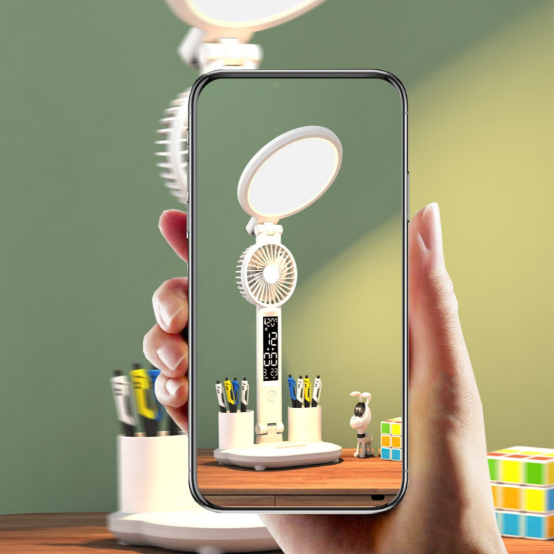 3 IN 1 Powerful fan study lamp and pen holder - Zenful Living
