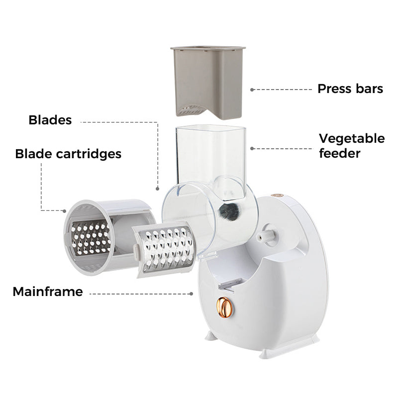 Electric Vegetable Slicer Multifunctional Potato Carrot Cutter Shred Chopper - Zenful Living