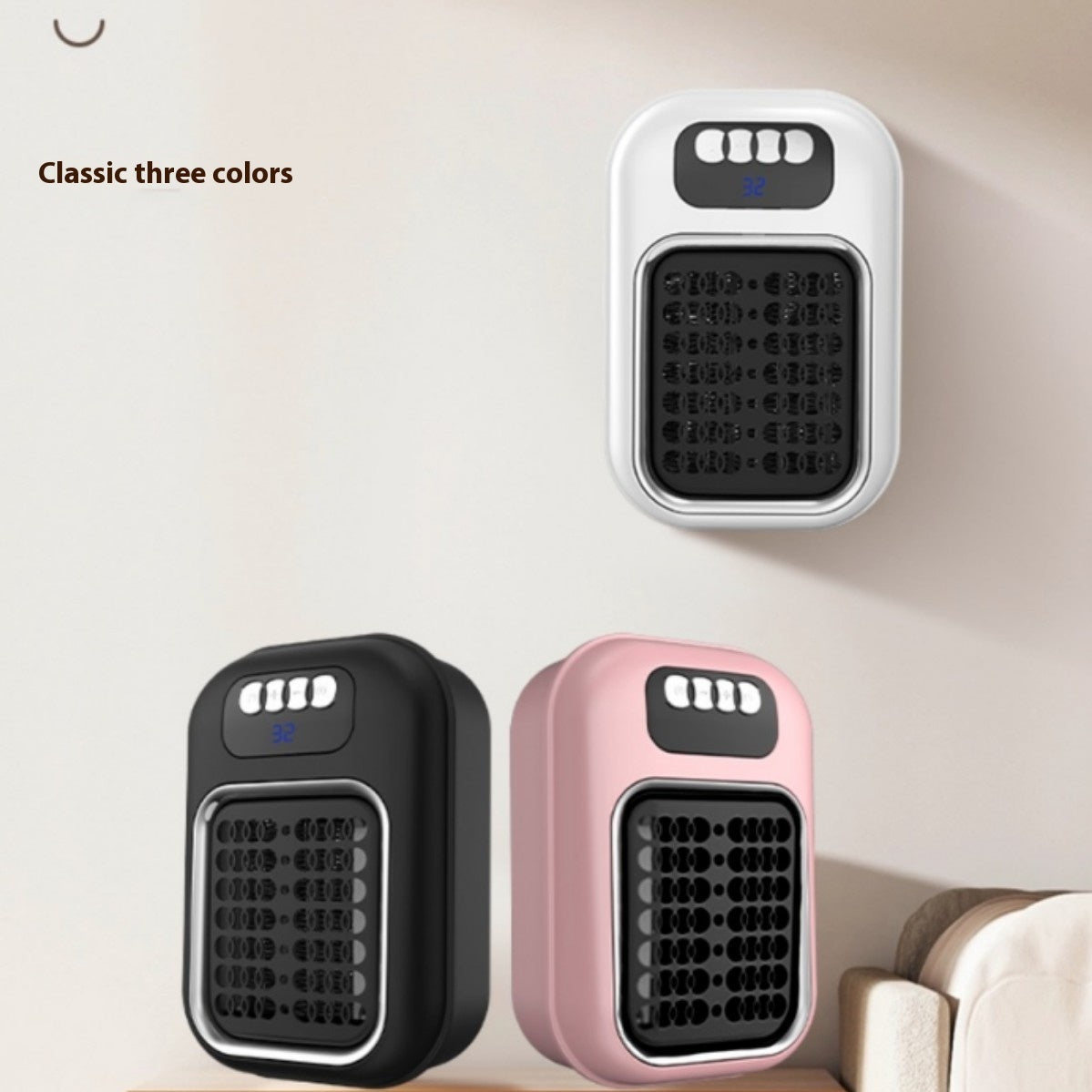 Wall Mounted Portable Small Electric Heater With Remote Control - Zenful Living