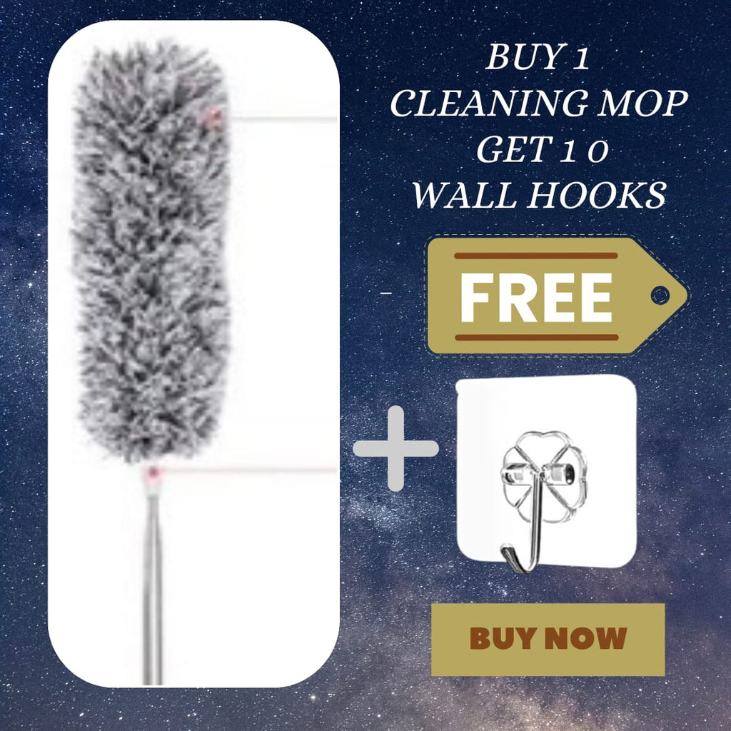 extendable soft fiber mop