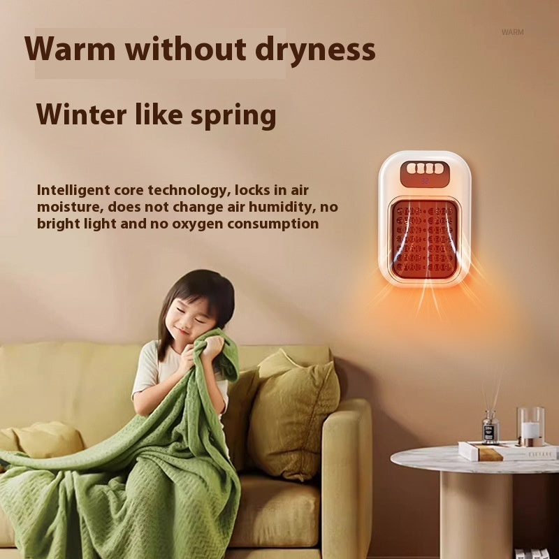 Wall Mounted Portable Small Electric Heater With Remote Control - Zenful Living