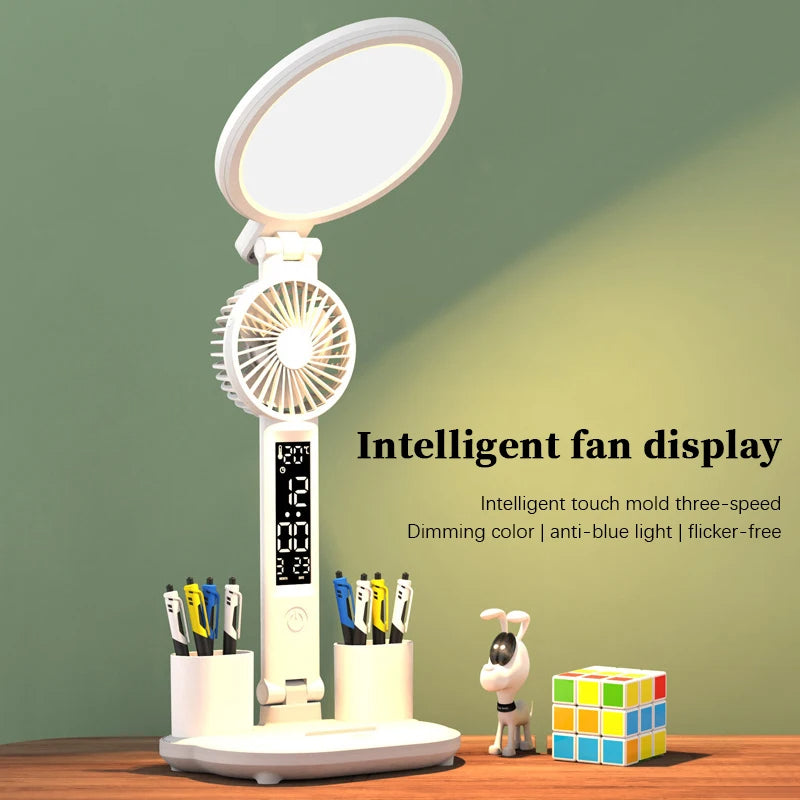 3 IN 1 Powerful fan study lamp and pen holder - Zenful Living